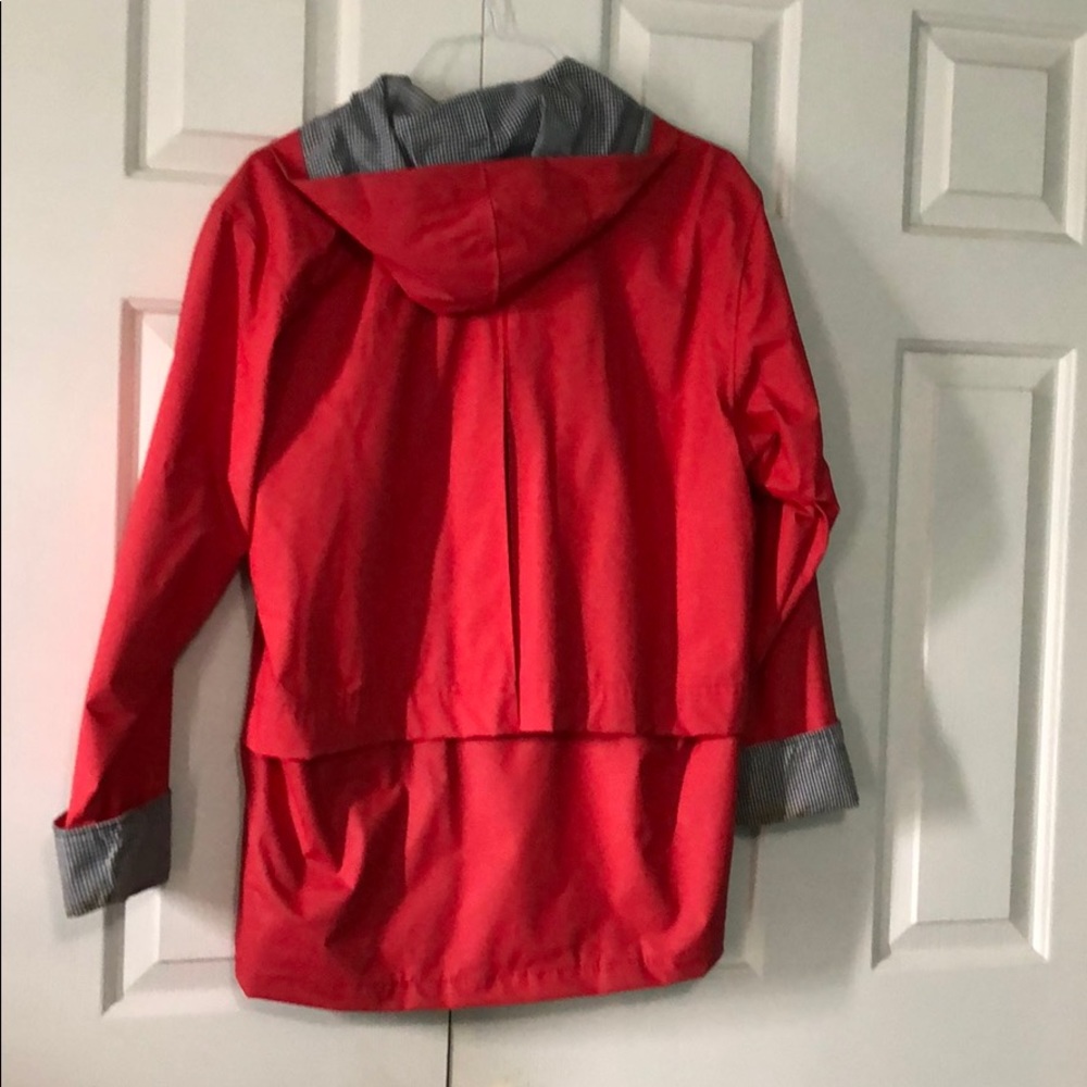 Red rain jacket - Picture 2 of 3